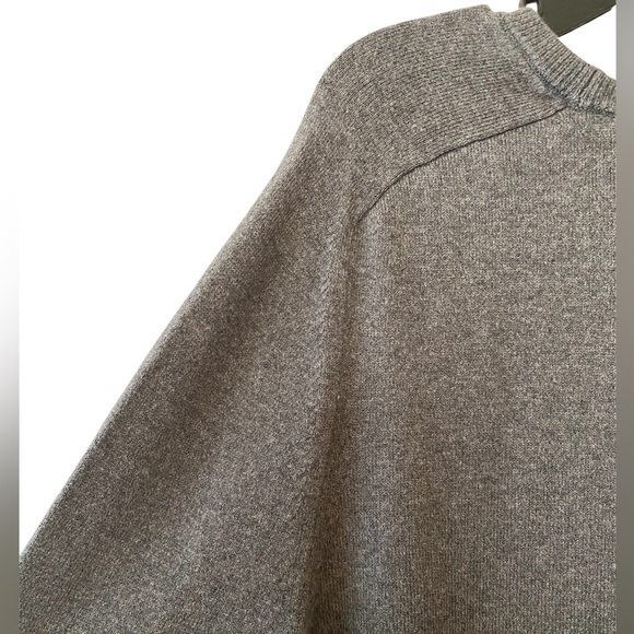 GAP Drop Long Sleeve Pullover Crew Neck Sweater Heather Grey Size Small - Picture 4 of 13